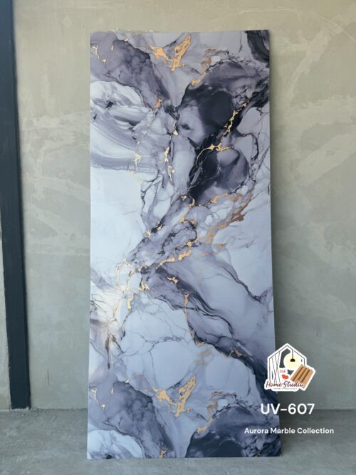 UV Marble Board .แผ่นหินอ่อนเทียม Hi Gross ลาย Aurora Marble Collection