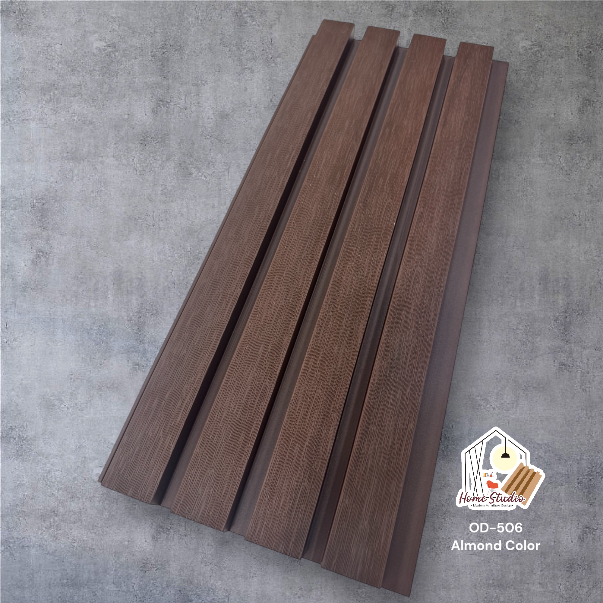 ไม้ระแนงเทียมภายนอก “Almond Color” OD-506