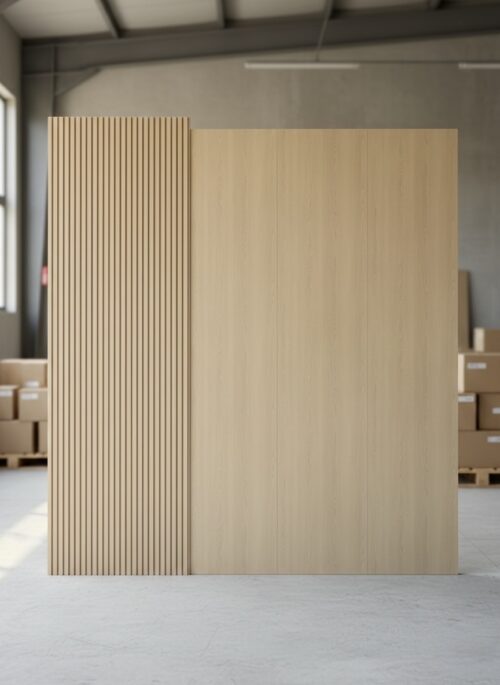Bamboo Charcoal Board แผ่นผนังตกแต่งภายใน รุ่นพรีเมียม สี “Muji”