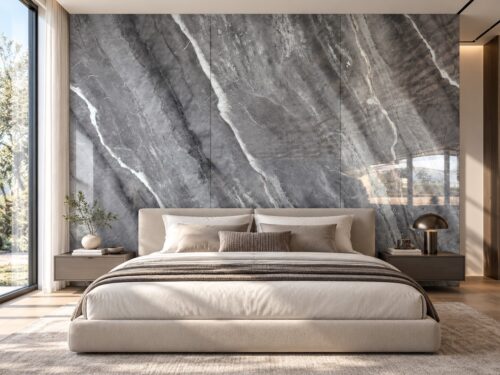 แผ่นหินอ่อนเทียมตกแต่งผนัง ลาย Silver Storm | Modern Home Studio - Image 4