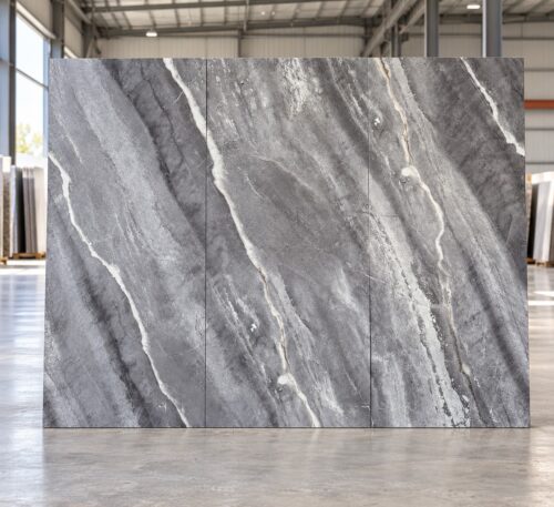 แผ่นหินอ่อนเทียมตกแต่งผนัง ลาย Silver Storm | Modern Home Studio